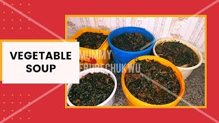 How to cook vegetable Soup with Ugu and waterleaf vegetable soup with ugu and water Leaves [upl. by Letha]