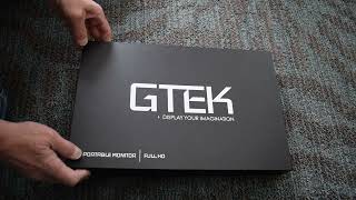 Product Review GTEK Portable Monitor 158 Inch IPS Full HD 1920 x 1080P Screen with Speaker [upl. by Idonah]