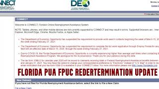 PUA FPUC Redetermination Update Florida DEO Unemployment 💲300 Exhausted Benefits Extension Payments😐 [upl. by Elleimac778]