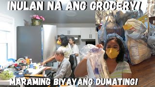 BUHAY AMERIKA INABOT NA NG ULAN ANG GROCERY PARA KINA MADER [upl. by Chesna687]