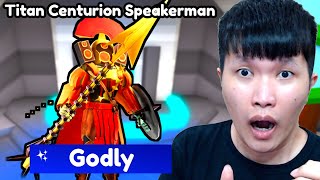 AKU COBAIN TITAN CENTURION SPEAKERMAN GODLY TERBARU DI TOILET TOWER DEFENSE ROBLOX [upl. by Lenaj259]