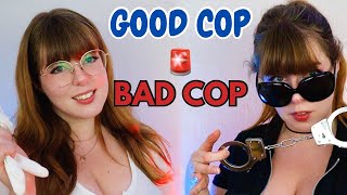 ASMR  Good Cop  Bad Cop Interrogation full body search sweet then AGGRESSIVEF4A [upl. by Eceer]