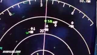 Air traffic on TCAS and real cockpit view [upl. by Whitson]