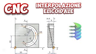 CNC interpolazione elicoidale meccanicando [upl. by Annayt224]