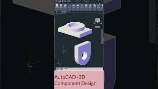 AutoCAD 3D Component Design caddengineer autocad3dtutorial [upl. by Krigsman]