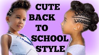 BRAIDED CHILDRENS HAIRSTYLE  BACK TO SCHOOL HAIRSTYLES [upl. by Venola]