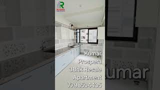 3 Bhk Resale Apartment in Kumar Prospera [upl. by Hubing]