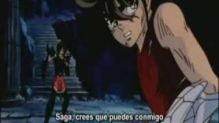 muerte de saga saint seiya [upl. by Suilenrac]