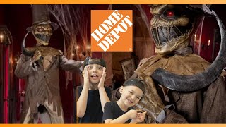 Home Depot Soul Slasher Halloween Animatronic Unboxing Setup and Demo 2024 [upl. by Uwton]