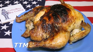 How to Brine a Chicken and Cook it in the Toaster OvenWhole Chicken Recipe [upl. by Yramesor]