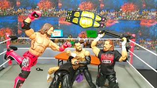 Kevin Owens and Sami Zayn c vs The OC Action Figure match WSB Tag Team Championship [upl. by Helas]