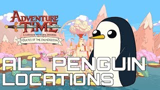 Adventure Time Pirates Of The Enchiridion ALL 10 PENGUIN GUNTER LOCATIONS [upl. by Honig32]