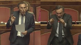 DURO SCONTRO TRA BOCCIA E BALBONI IN SENATO SUL DECRETO PAESI SICURI [upl. by Aras396]