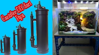 Membuat Filter Canister Aquarium dan Aquascape [upl. by Dene]