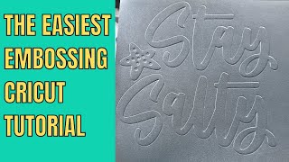 Embossing with the Cricut  Easy to follow beginner instructions [upl. by Mini]