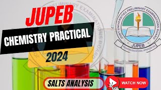 JUPEB CHEMISTRY PRACTICAL SALT ANALYSIS 2024QUALITATIVE ANALYSIS [upl. by Montfort]