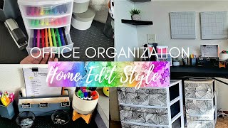 Office Organization HOME EDIT STYLE Budget Friendly [upl. by Draner]