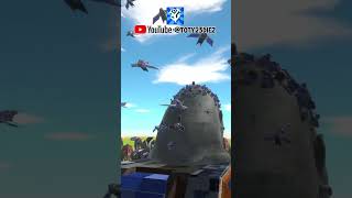 MONO ARAÑA CON DRONES EN EL PELO  ANIMAL REVOLT BATTLE SIMULATOR  SHORTS [upl. by Acinet]