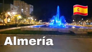 Almeria Spain  City Night Walking Tour 2022【4k HDR】 [upl. by Riada]