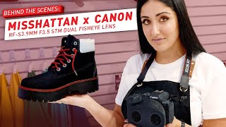 Behind the Scenes  Misshattan x Canon RFS39mm F35 STM Dual Fisheye Lens [upl. by Nawuq]