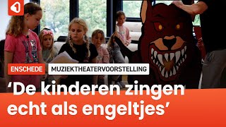 Kinderen stampen in één week muziektheatervoorstelling uit grond bij Reisopera in Enschede [upl. by Taryne]