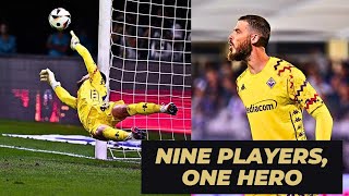 David de Gea Saves Fiorentina with Heroic Performance  Epic Penalty Shootout Drama [upl. by Nileve249]