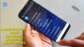 Samsung S8 Plus G955F FRP Bypass Without PC Without Flashing Latest Update [upl. by Ynohtnaluap]