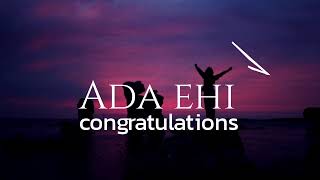 Ada Ehi  Congratulations  Instrumental  African Gospel Music 2021 [upl. by Ittap]