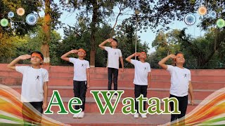 Ae Watan Watan Mere Aabad Rahe Tu  Dance Cover  Republic Day Dance  lovetodanceak [upl. by Yesnel]