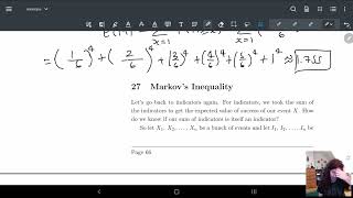 27 Markovs Inequality  Booles inequality Markovs inequality Example [upl. by Neerom]