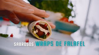 Sabrosos wraps de falafel [upl. by Schatz]