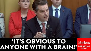 Punish These People And Make An Example Of Them Matt Gaetz Blasts FBI Treatment Of Whistleblowers [upl. by Aesoh81]