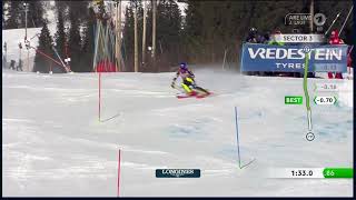 Mikaela Shiffrin Are 10032024 Slalom Lauf 2 [upl. by Ayeka294]