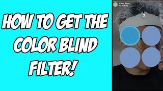 How To Get The Color Blind Instagram Filter FAST 📸 New Instagram Filter [upl. by Teagan]