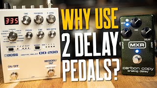 Ideas For Using Two Delay Pedals Long amp Short Digi amp Analog Patterns FX Loop amp More [upl. by Nataniel]