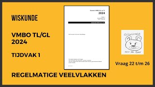 Wiskunde Examen Vmbo GLTL 2024 Tijdvak 1 Opg 22 tm 26 [upl. by Oalsinatse]