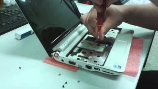 Acer Aspire One Disassembly Upgrade RAM memory and HDD  SURPANCZ [upl. by Llehcsreh]