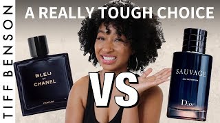 DIOR SAUVAGE EAU DE PARFUM VS BLEU DE CHANEL PARFUM [upl. by Nauqad]