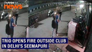 Trio opens indiscriminate fire outside club in Delhis Seemapuri 1 held [upl. by Burget]