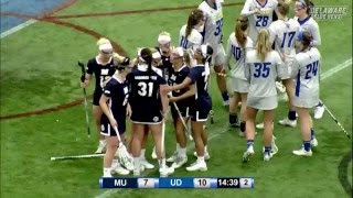 Womens Lacrosse vs Monmouth Highlights 31216 [upl. by Poirer]