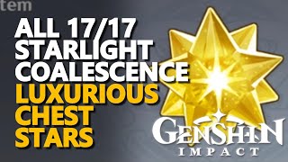 All Starlight Coalescence Genshin Impact Luxurious Chest Stars [upl. by Breanne]