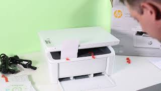 HP LaserJet Pro MFP M28w Распаковка и обзор [upl. by Curry]