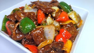 PEPPER STEAK  recipe Chinese style [upl. by Chilson84]