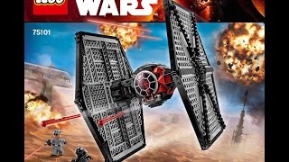 LEGO Star Wars First Order Special Forces TIE Fighter 75101 Building Kit DIY Instructions [upl. by Furiya514]