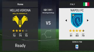 HELLAS VERONA vs NAPOLI FC  ITALIAN SERIE A TIM  EA SPORTS 24  fifa GAMEPLAY [upl. by Lihkin268]