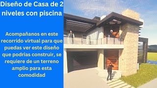 Diseño de Casa Moderna y Amplia con Todos sus Servicios [upl. by Joela769]