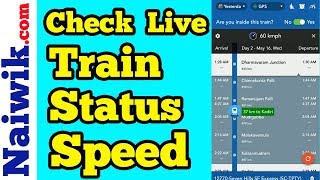 Check Live Train speed  Indian Railways [upl. by Esmaria]