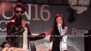 Farhan Saeed amp Urwa Hocane performing live  Udaari OST Sajna [upl. by Tavish]