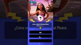 ¿Cuánto Sabes de Moana 🌊  Trivia Rápida de Disney [upl. by Yle]