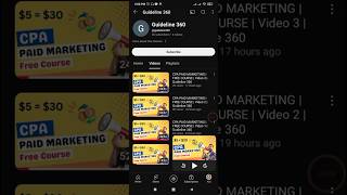 CPA PAID MARKETING  FREE COURSE  Video 2  Guideline 360cpa 01745034977  adsmaatocom [upl. by Thin]